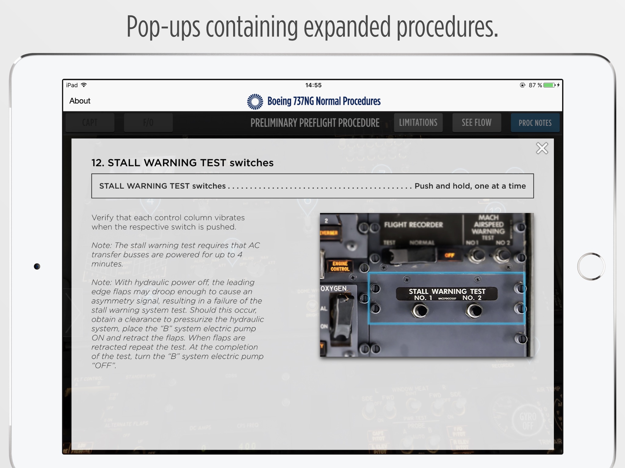 Boeing 737NG Normal Procedures screenshot 4