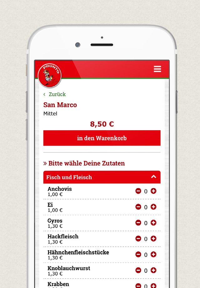 Pronto Pizza - Pizzaservice screenshot 4