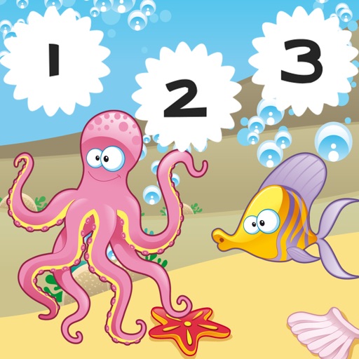 123 Counting Games For Kids With Open Sea animals iOS App