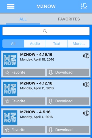 MZNOW screenshot 2