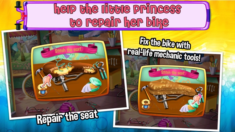 Princess Bicycle Fix it & Decoration Games For Girls