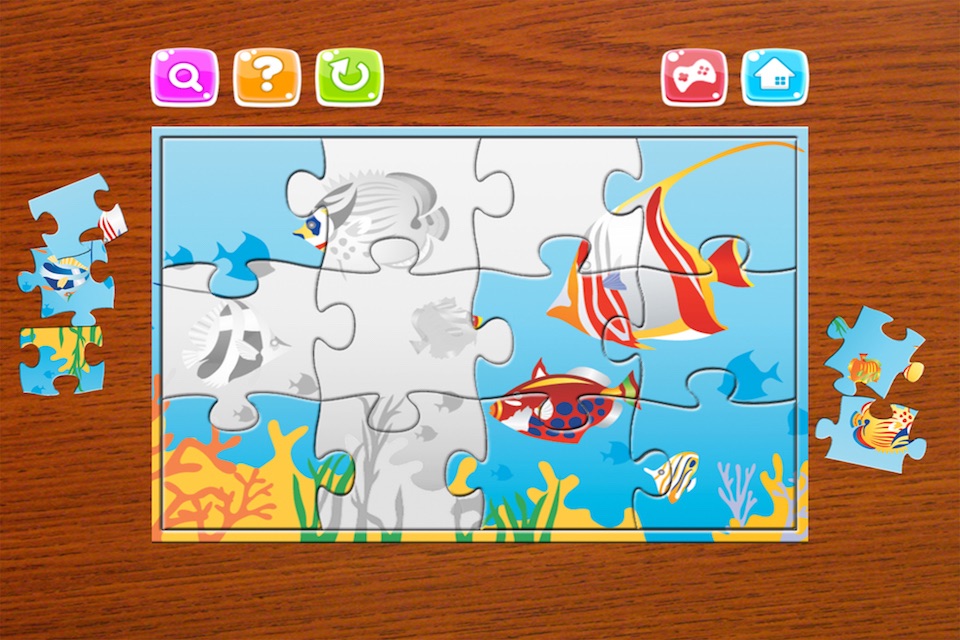 Underwater Puzzle – Sea and Ocean Animals Jigsaw Puzzles for Kids and Toddler - Preschool Learning Games screenshot 4