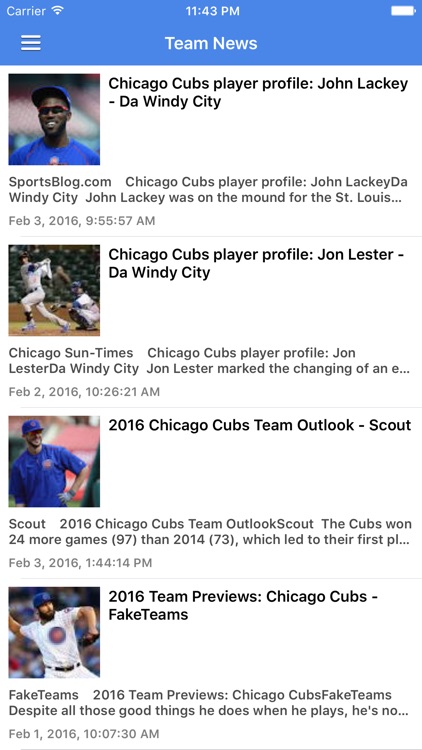 News Surge for Chicago Cubs Baseball Free Edition screenshot-3