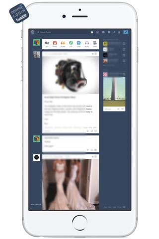 DESKTOP VIEW + LOGIN for tumblr screenshot 2