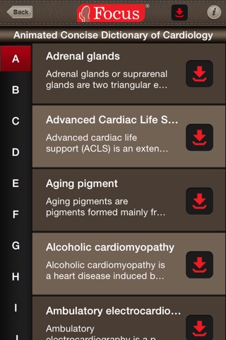 Cardiology Dictionary screenshot 2