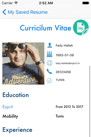 Mobile Resume screenshot 3