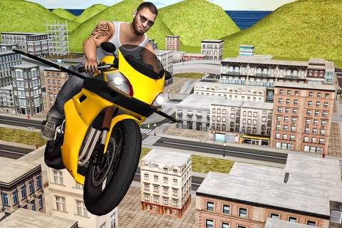 Flying Moto Traffic Racer 3d screenshot 2