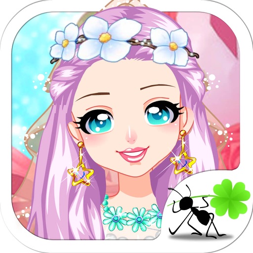 Floral Wedding Dresses - Dress Up Icon