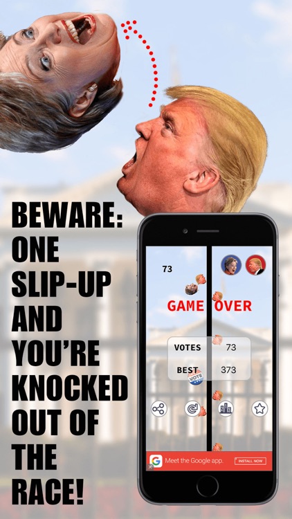 Clinton VS Trump Sidestep - Play to Vote for your Candidate - FREE screenshot-3