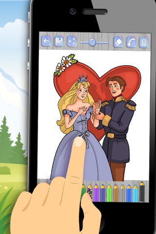 Paint tale princesses - princesses coloring book - Premium screenshot 4