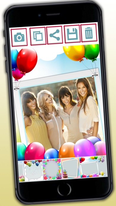 How to cancel & delete Birthday frames for photos - collage and image editor from iphone & ipad 1