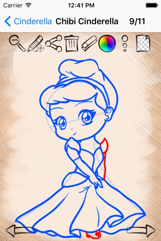 Draw For Cinderella Princess screenshot 4