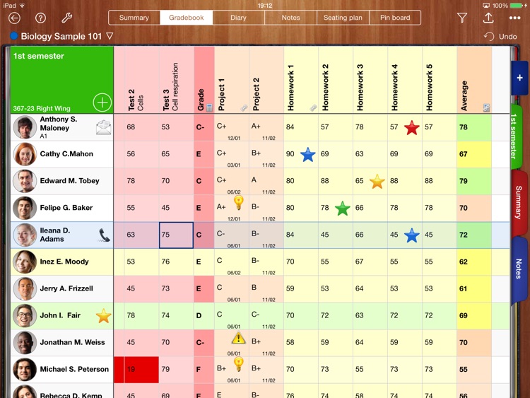 iDoceo - teacher's assistant gradebook and planner