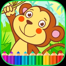 Activities of Monkey Jungle Coloring Books