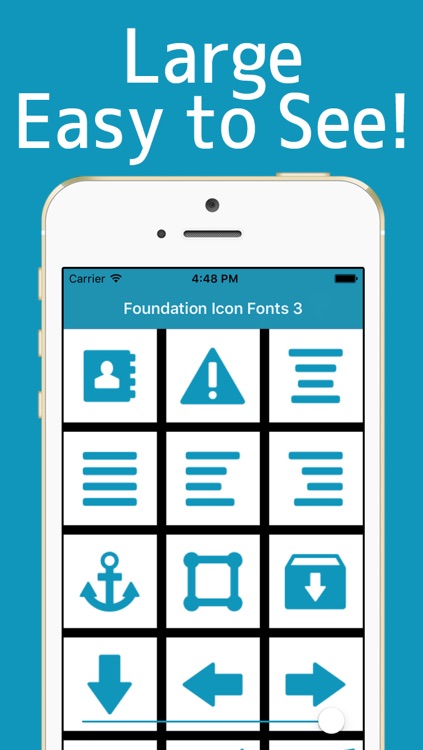 Foundation Icon Fonts 3 Cheatsheet - Icon Font with tagline