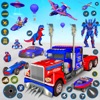 Police Truck Robot Game 3d War