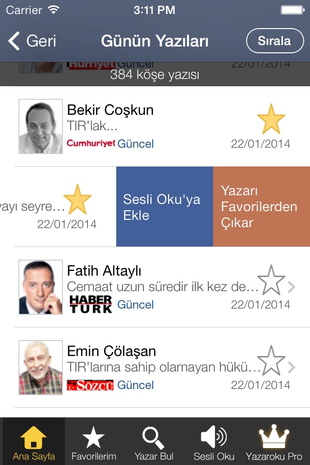 Köşe Yazarları - Yazaroku.Com screenshot 2