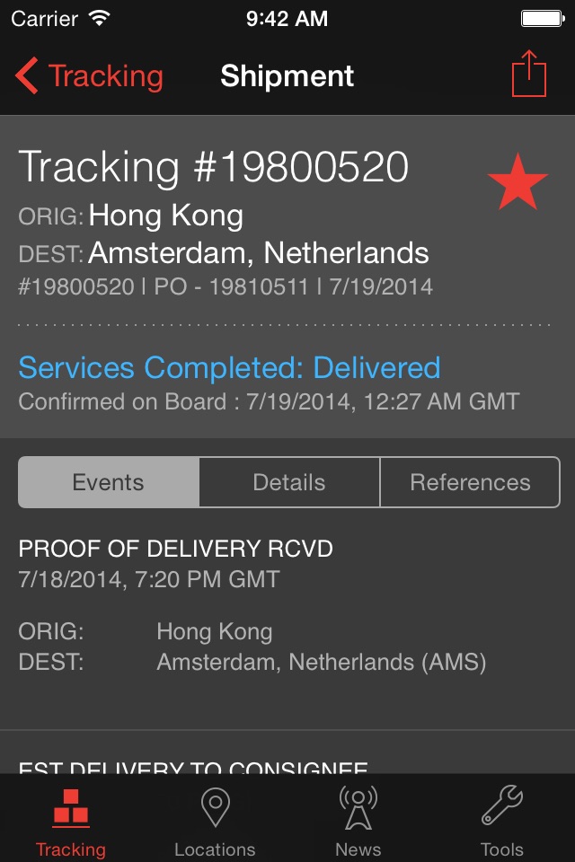 Expeditors Shipment Tracking screenshot 3