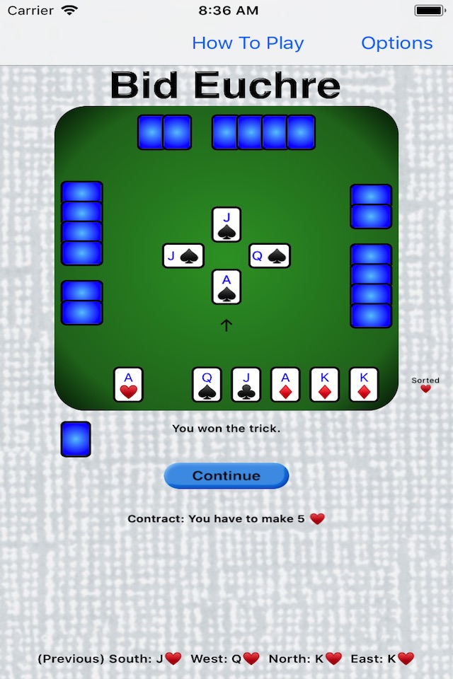 Bid Euchre screenshot 3