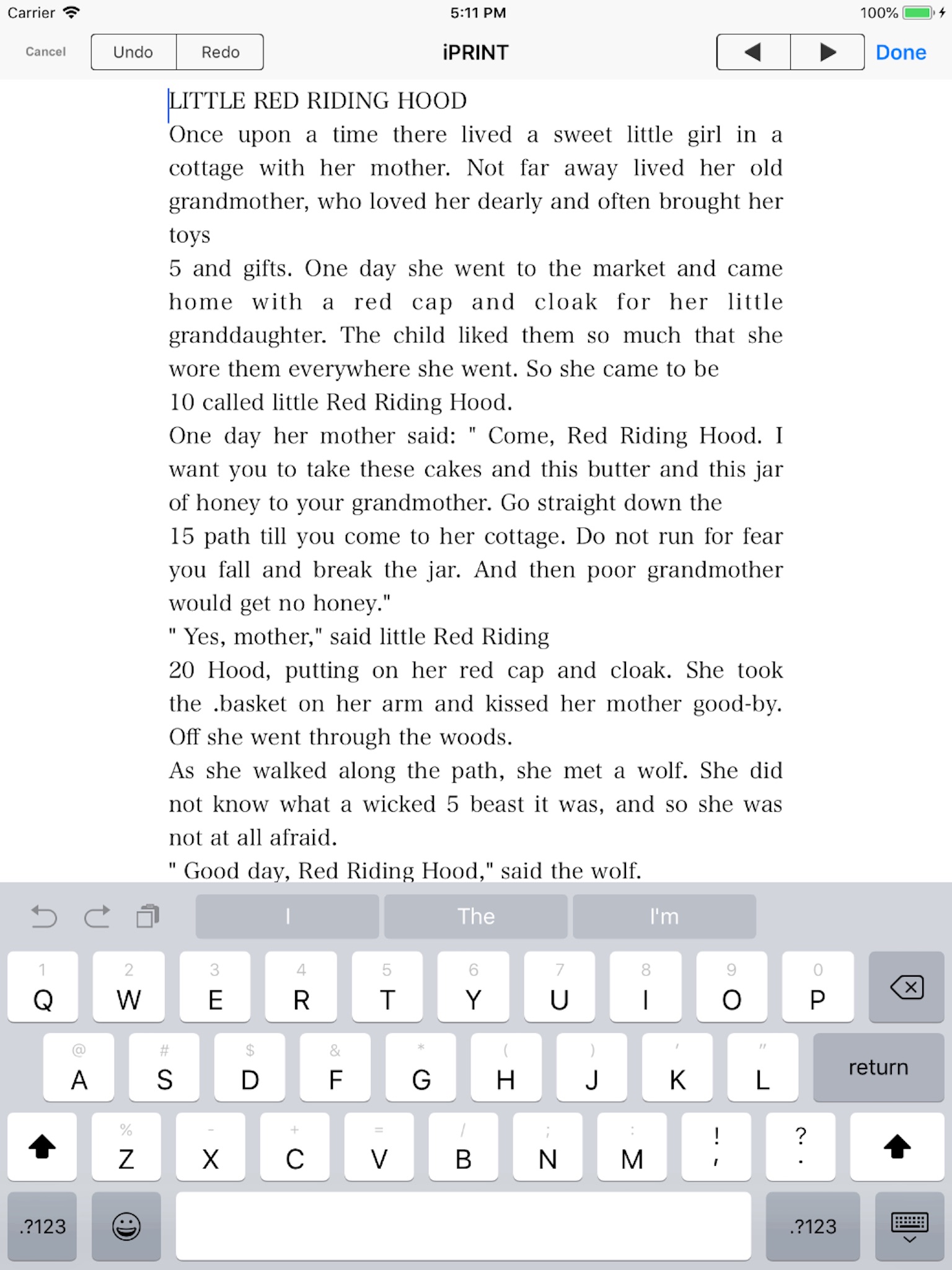 iPRINT - Text Printing screenshot 3