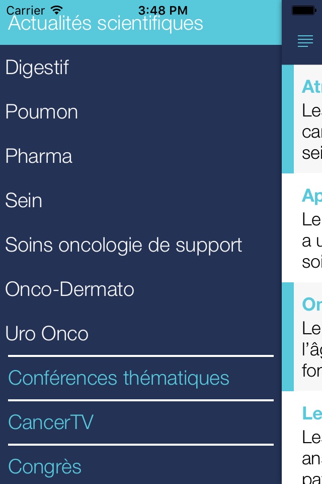 Le Cancer.fr screenshot 2