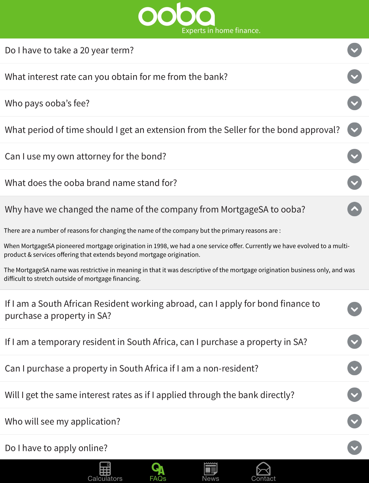 ooba home loan app screenshot 3