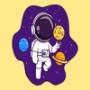 The Astronaut Love Stickers
