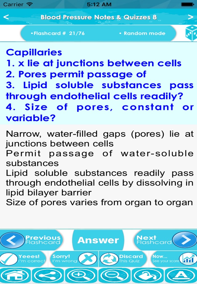 Blood Vessels, BP & regulation screenshot 2