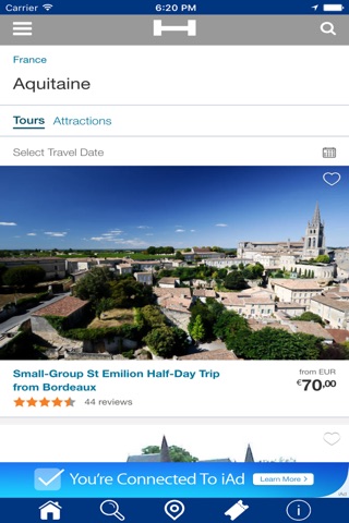 Aquitanie Hotels + Compare and Booking Hotel for Tonight with map and travel tour screenshot 2