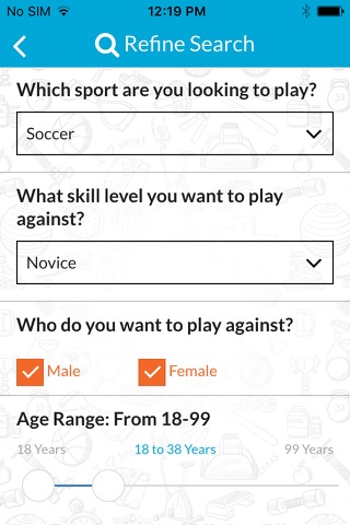 Sportzoodle screenshot 2