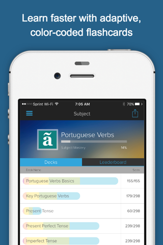 Learn Portuguese Verbs screenshot 2