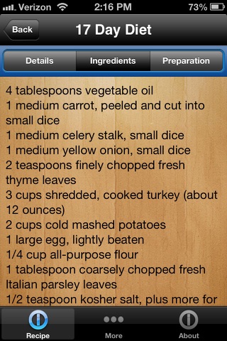 Healthy Food Recipes for the 17 Day Diet Pro screenshot 4