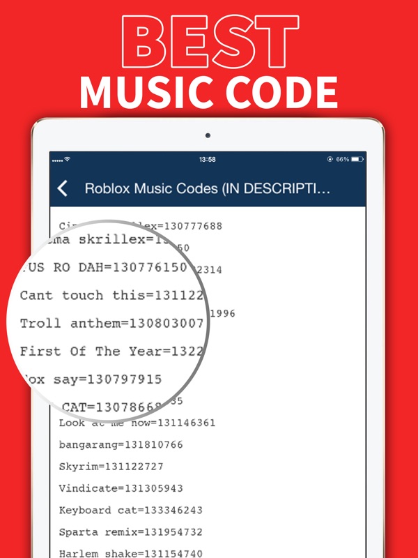 Roblox Code Music List