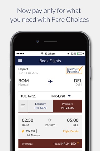Jet Airways screenshot 2