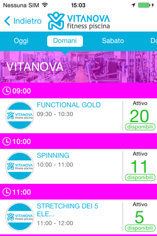 Vitanova Fitness Piscina screenshot 3