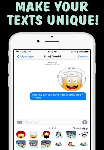 Hockey Emojis Keyboard - New Emojis by Emoji World screenshot 4
