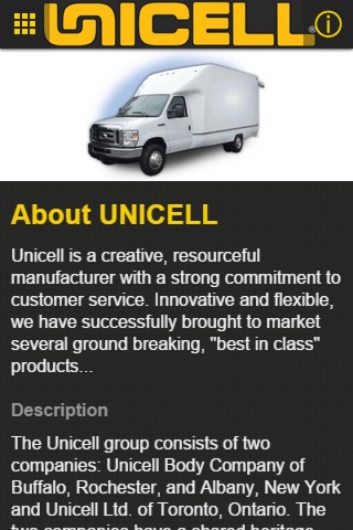 Screenshot of UNICELL Mobile