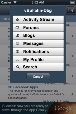 vBulletin Community Forum screenshot 4