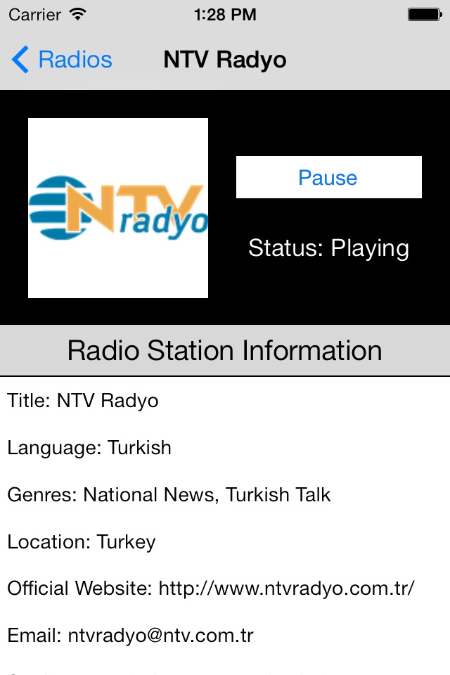 Turkey Radio Live Player (Turkish / Türkiye / Türkçe / Turk / Türk radyo) screenshot 3