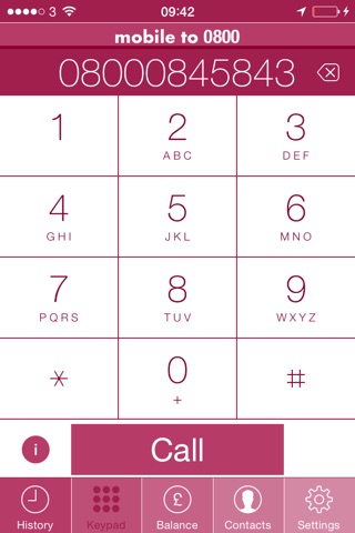 Free Mobile to 0800 Calls screenshot 3