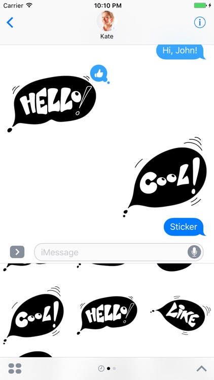 Black Spot - Stickers for iMessage