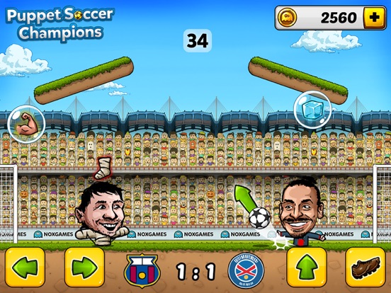 Puppet Soccer Champions — футбольная лига большеголовых кукол звездных игроков для iPad