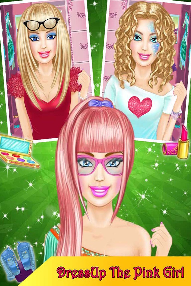 Pink Girl Real Makeover Salon screenshot 4