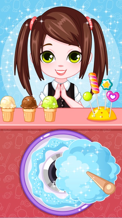 Cotton Candy And Lollipop Crush -  Management game