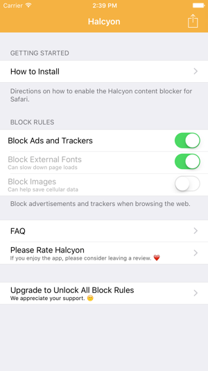 Halcyon Ad Blocker - Browse Peacefully