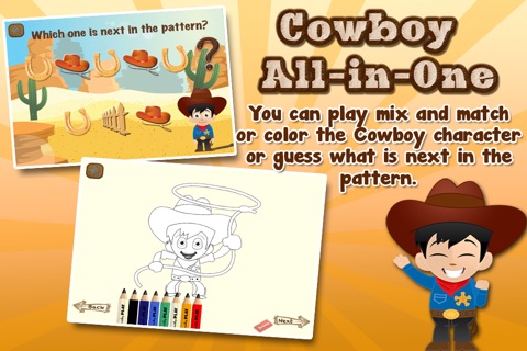 Cowboy All in 1 Games for Preschool Kids screenshot 4