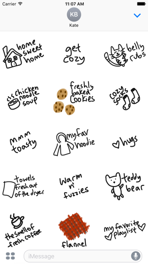 Cozy sticker pack, cute love stickers for iMessage(圖2)-速報App