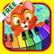 Kids piano synth - is a fun game with the voices of animals and the sounds of musical instruments, which will help your baby make its first steps in the world of music