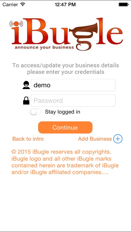 iBugle - announce your business