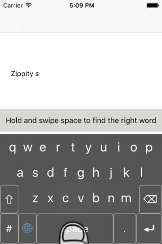 Zippity Swish: Two Thumb Tap & Swipe Keyboard screenshot 2